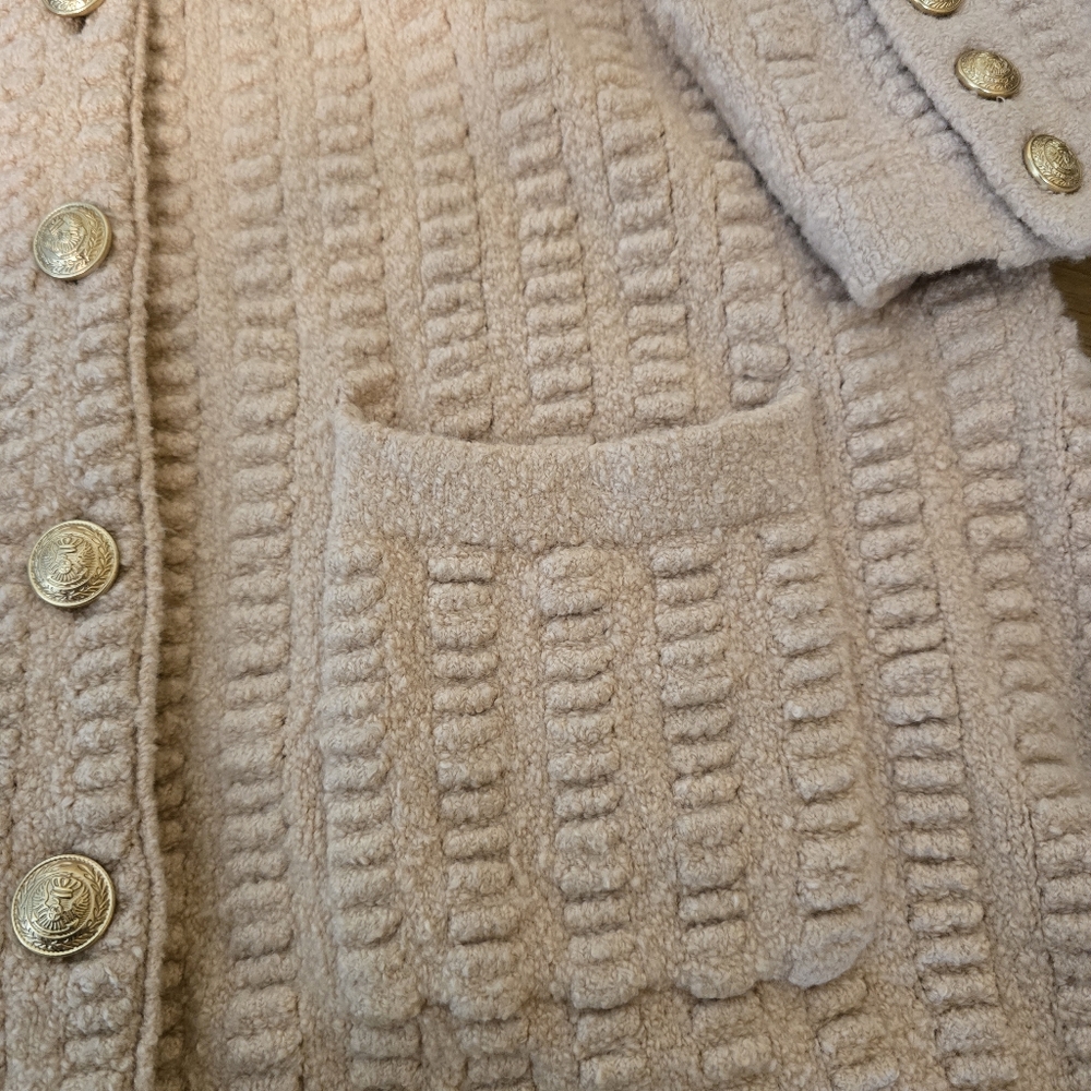 L'AGENCE Revolve Sue Knit Cardigan In Blush M - Picture 11 of 16